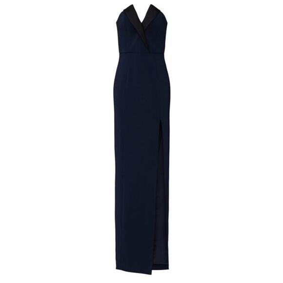 Jay Godfrey NEW Sylvia Strapless Tuxedo Gown In Black Sz:2 Ret$375 STUNNING!! - Picture 8 of 9